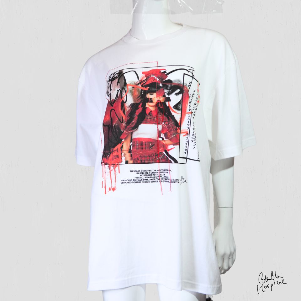 バグってスクエアー Tシャツ Glitched Square Collection デザインNo.2