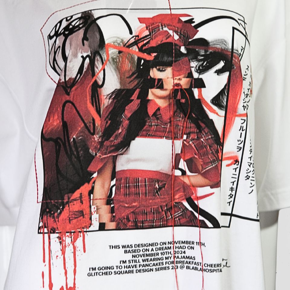 バグってスクエアー Tシャツ Glitched Square Collection デザインNo.2
