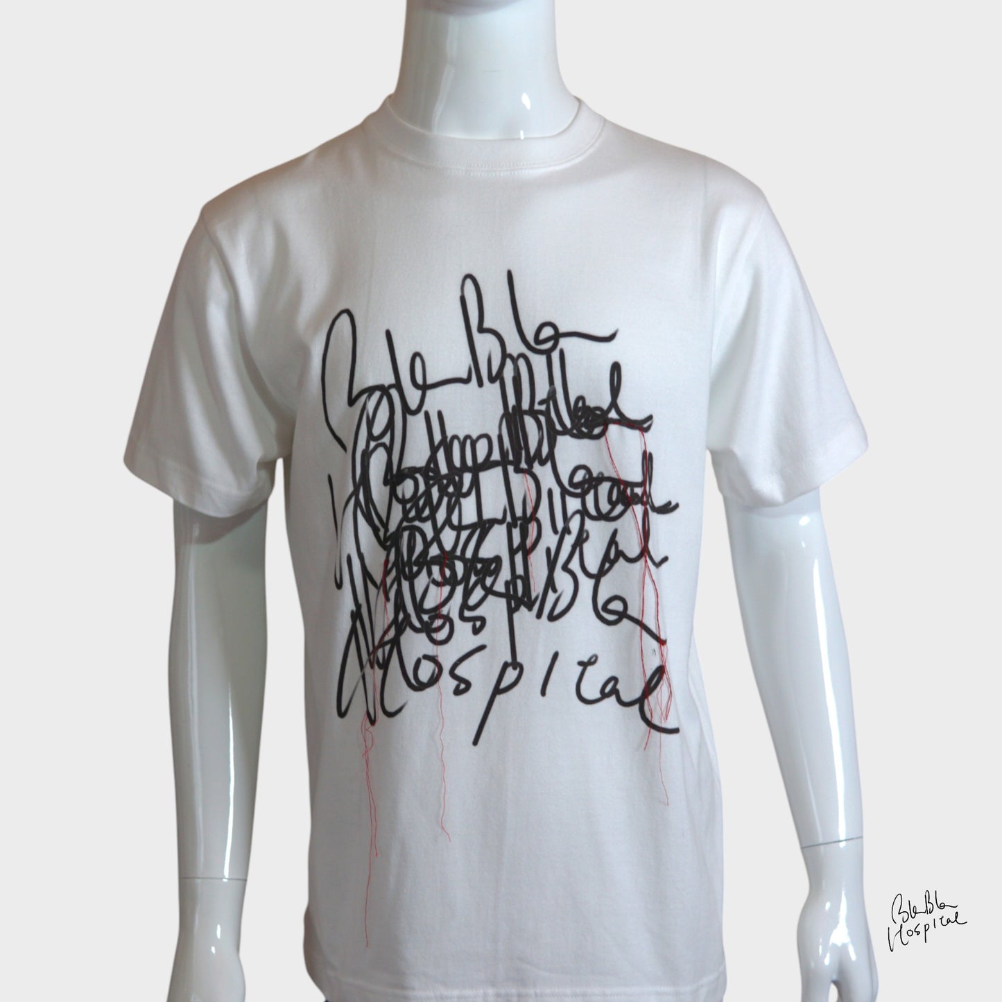 Blabla Logo Printed T-Shirt – White