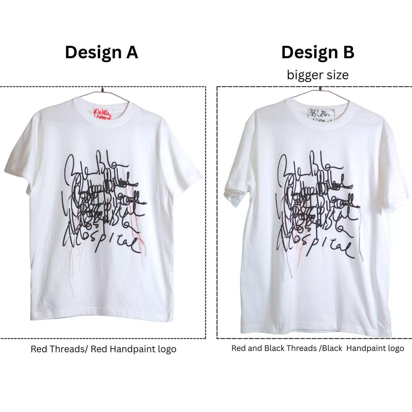 Blabla Logo Printed T-Shirt – White
