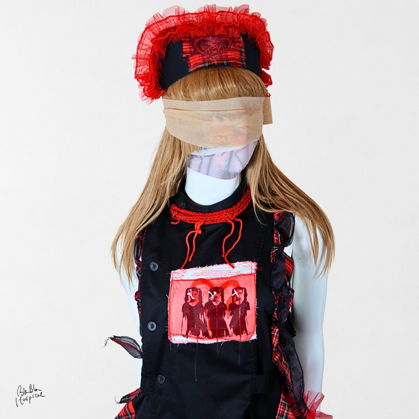 Heart No.010 | Sick – 黒ナースキャップ