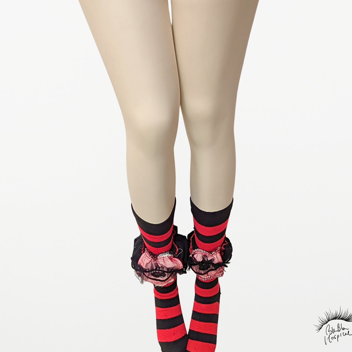 Eyes | My Black & Red Striped Socks