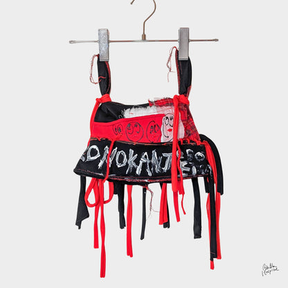 Heart No.012 | Red and Black Head Piece