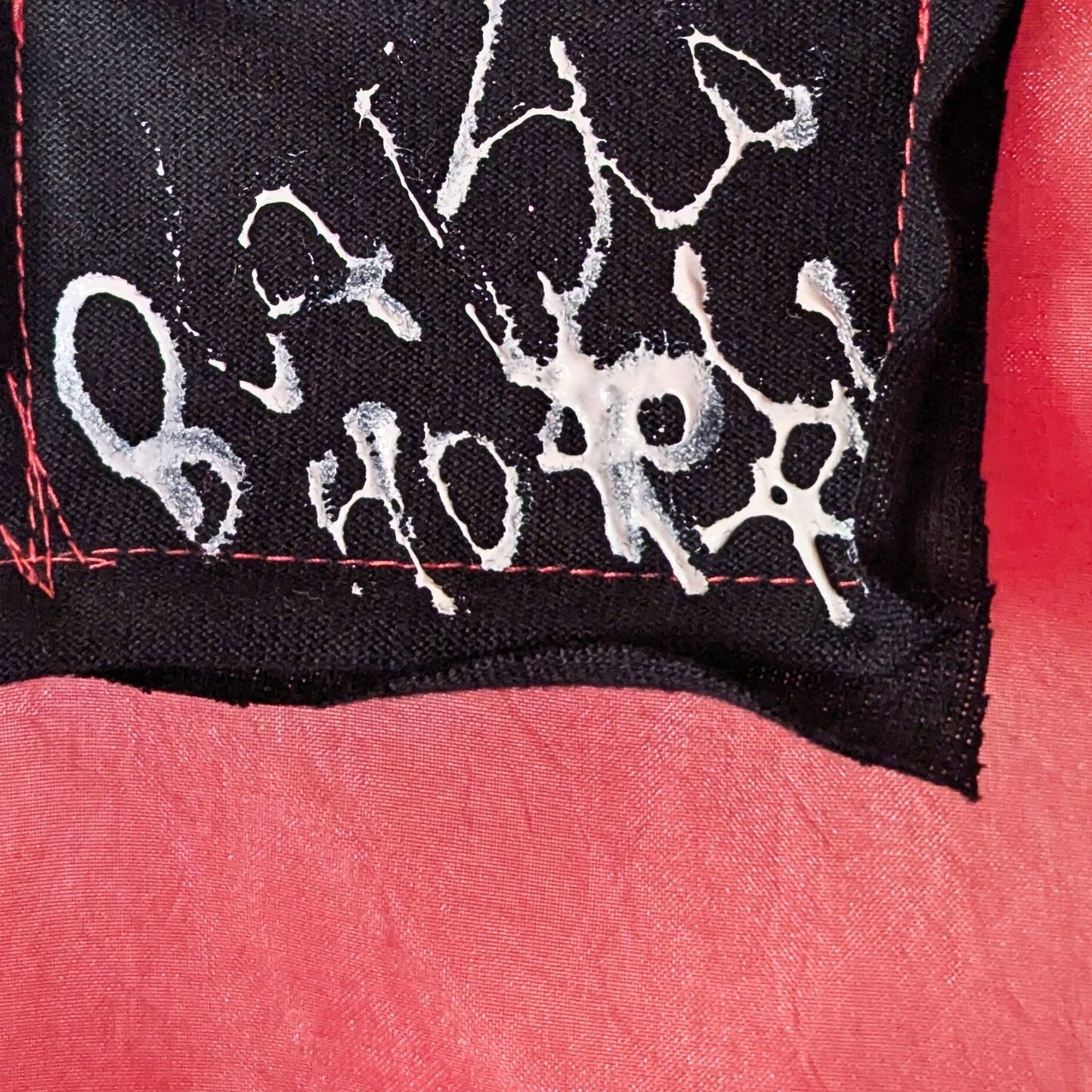 Red Air – No.04 | Sheer Red Organza Gingham  – Layering Piece