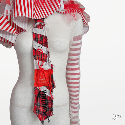 Red Check Ghost Tie