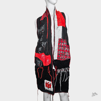 Heart No.013 | Long Double Gauze Wrap – 220 cm