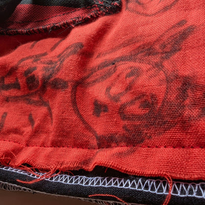 Hand-Drawn Face Scarf