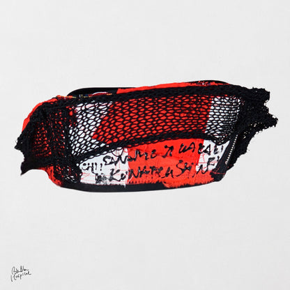 Heart No.008 | Knit Patch – Black Nurse Cap