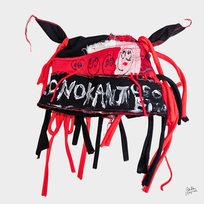 Heart No.012 | Red and Black Head Piece