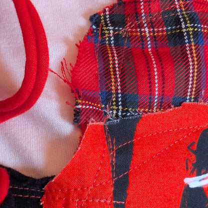 Red Air - No.01 | Red Sheer Organza Top  – Layering Piece