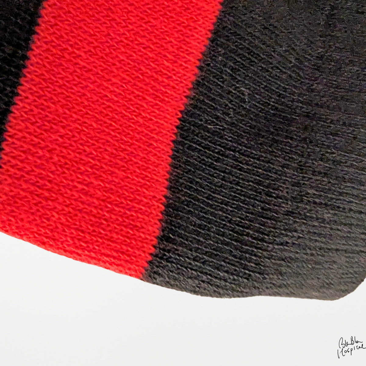 Eyes | My Black & Red Striped Socks