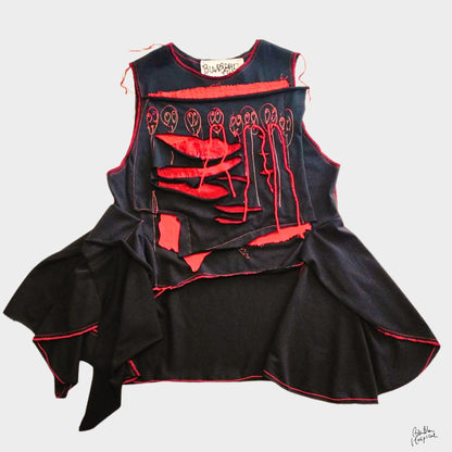 Twinmood – No.01a | Sleeveless Black Top