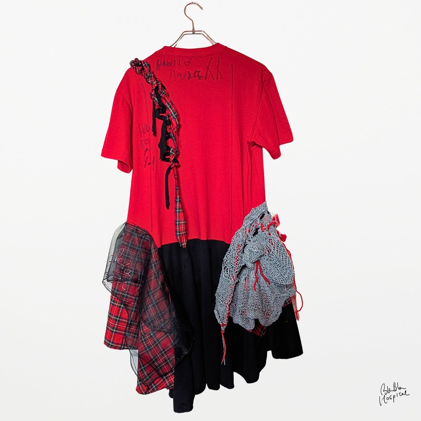 Tshirt-Dress - Red Black