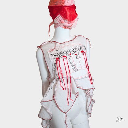 White Ward – No.03 |  Faces Double Gauze Sleeveless Top