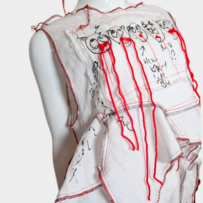 White Ward – No.03 |  Faces Double Gauze Sleeveless Top