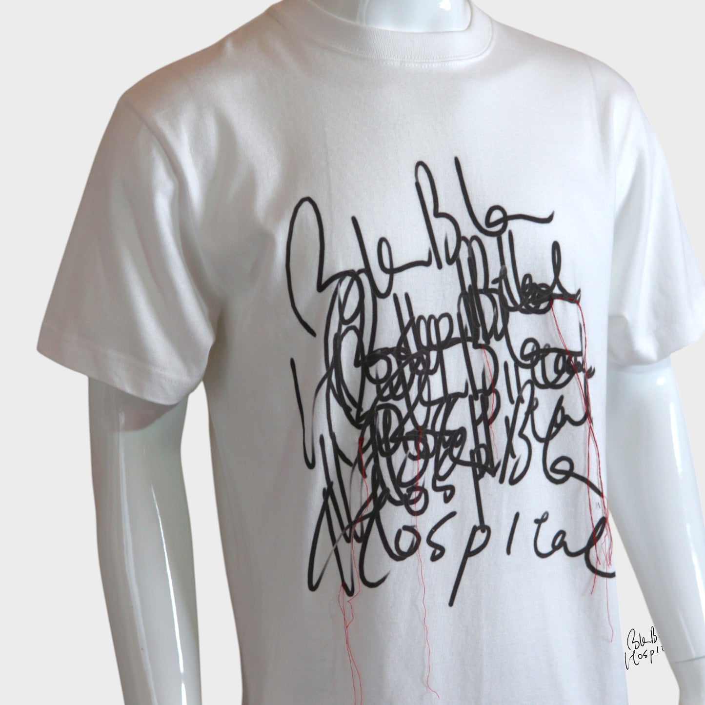 Blabla Logo Printed T-Shirt – White