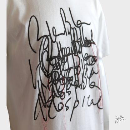 Blabla Logo Printed T-Shirt – White