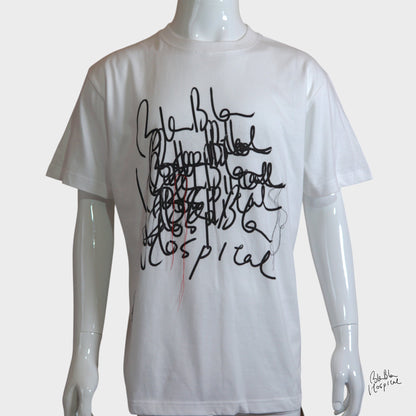 Blabla Logo Printed T-Shirt – White