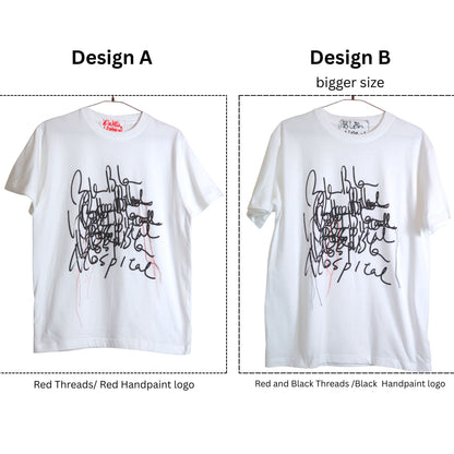 Blabla Logo Printed T-Shirt – White