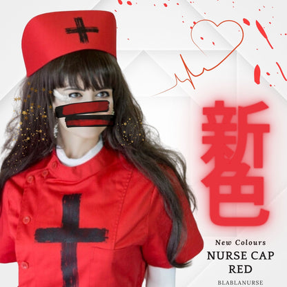 Red Nurse Cap Medical Fashion