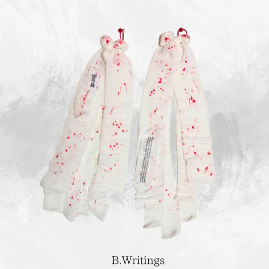 【50 cm ish】Bandage Band Haargummis Yamikawa J Fashion Sweet Sickness Style Set bestehend aus zwei Bloody Long! Haha