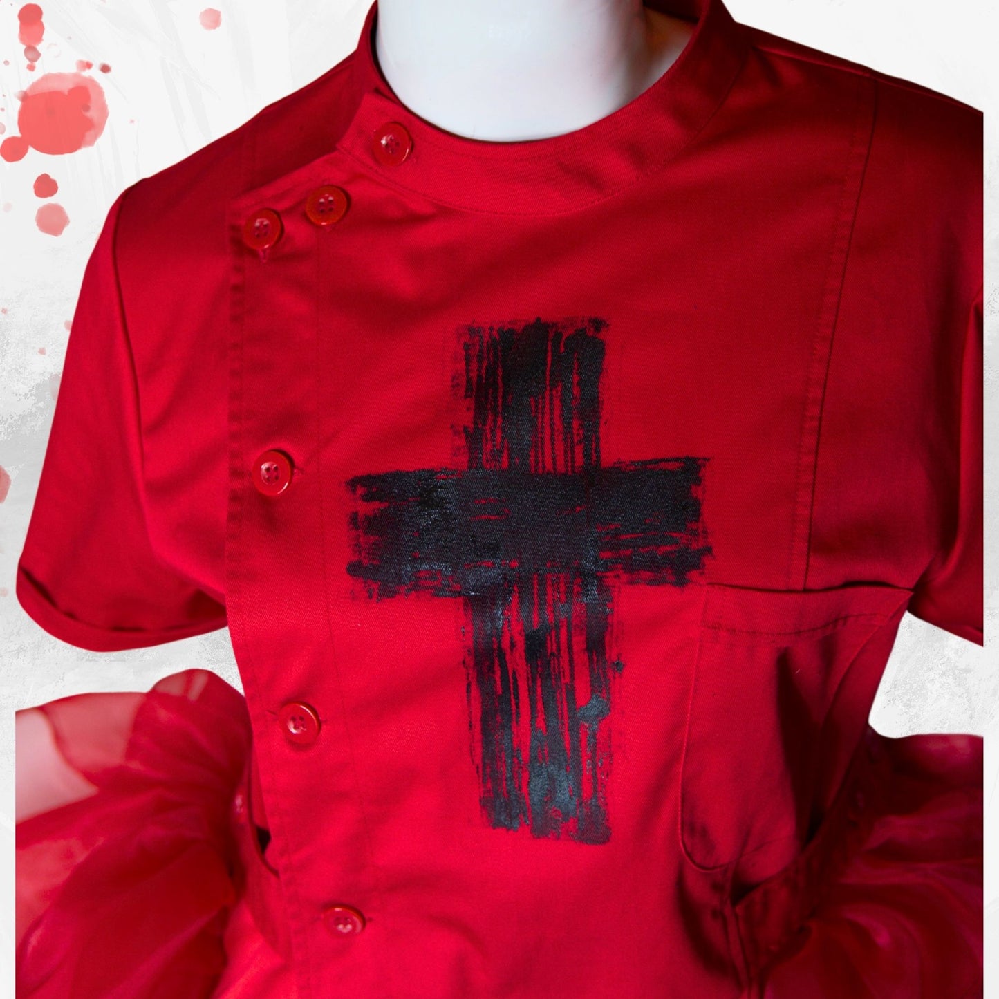 NEW! Red Gothic Nurse Dress　