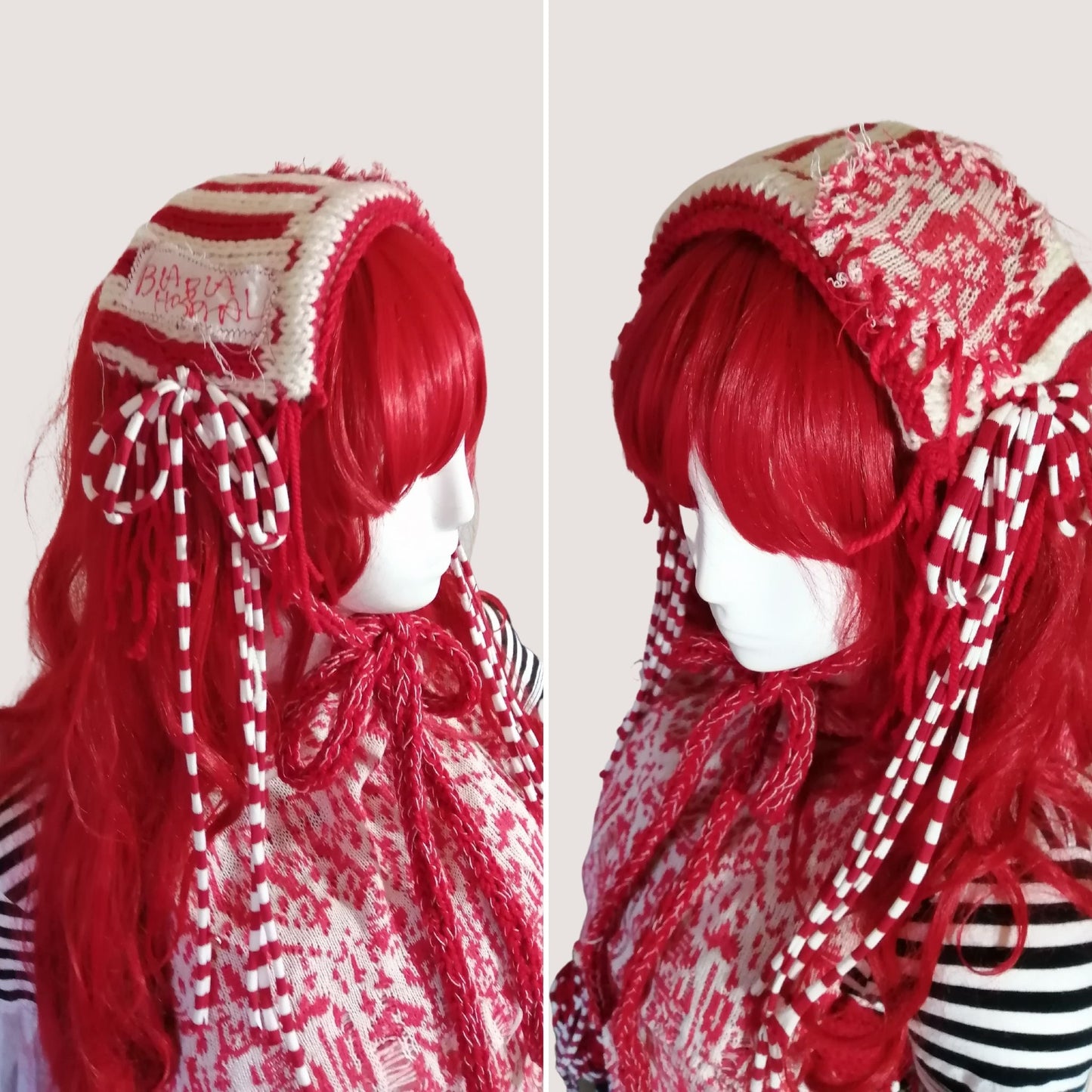 Punk Knit  Lolita Fashion Headdress Handmade