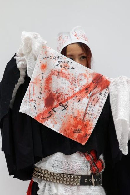 Japanese Horror bloody Mini Hand Towel