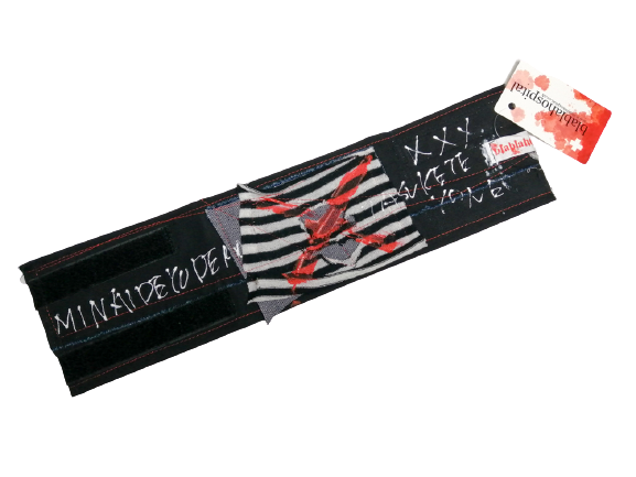 Armband Stripes and Cross Design Handmade