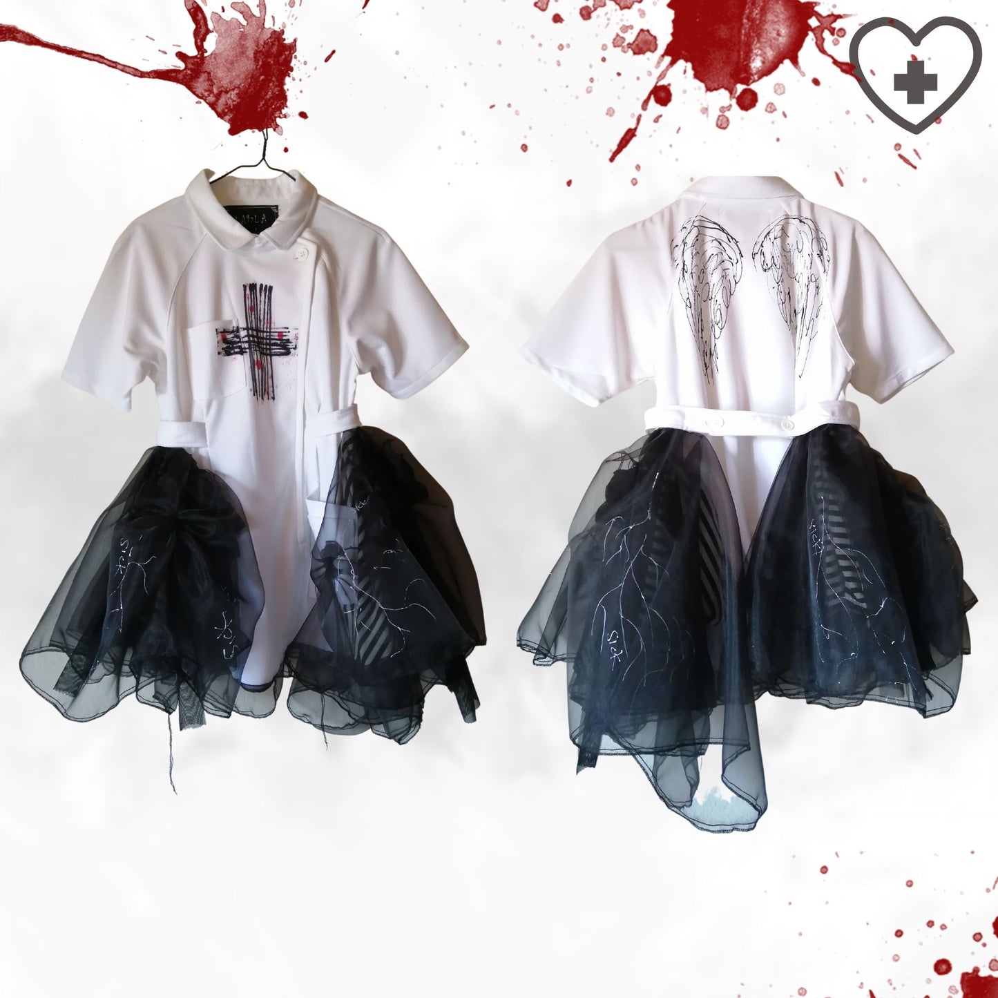Gothic Lolita Nurse! Black and White Design