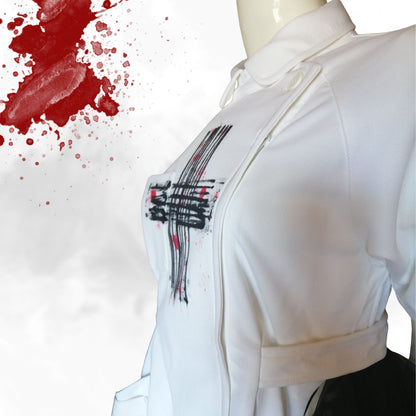Gotische Lolita-Krankenschwester! Schwarz-Weiß-Design