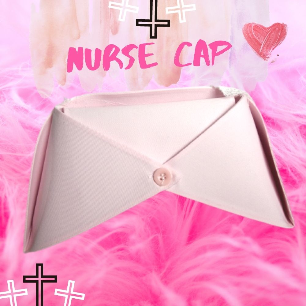 Hellrosa Krankenschwester Mütze Japanisch Yamilawaii Medical Kawaii Fashion